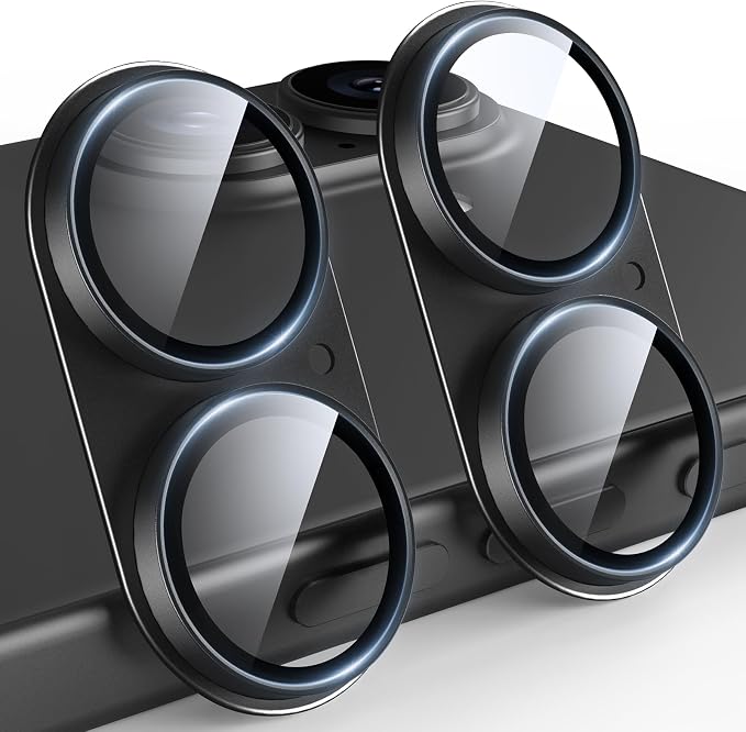 TAURI 2 Pack for iPhone 16/16 Plus Camera Lens Protector, Full Coverage by TAURI