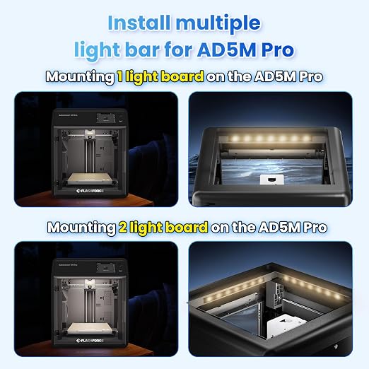 FLASHFORGE AD5M Series LED Strip Kit, 24V LED Light Board Replacement | 7pcs - Image 5
