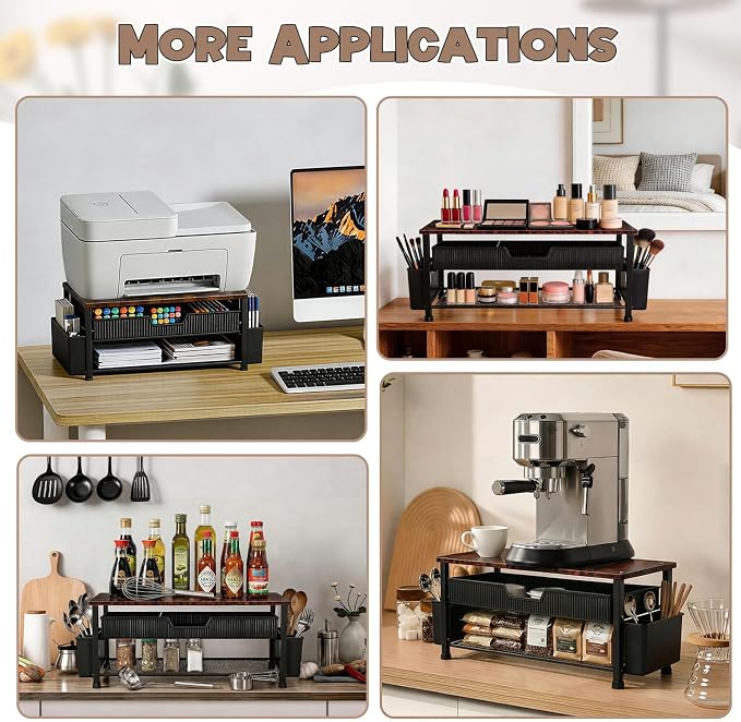 Printer Stand for Desk, Desk Organizer - Image 6