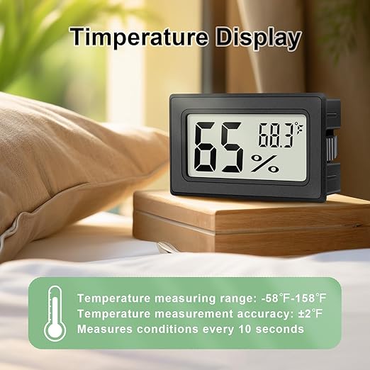6-Pack Mini Hygrometer Indoor Humidity Meter, Mini Digital Thermometer Humidity - Image 4