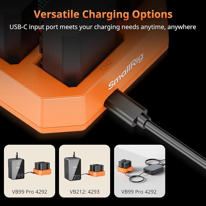 SmallRig NP-FZ100 4-Slot Charger - Image 5