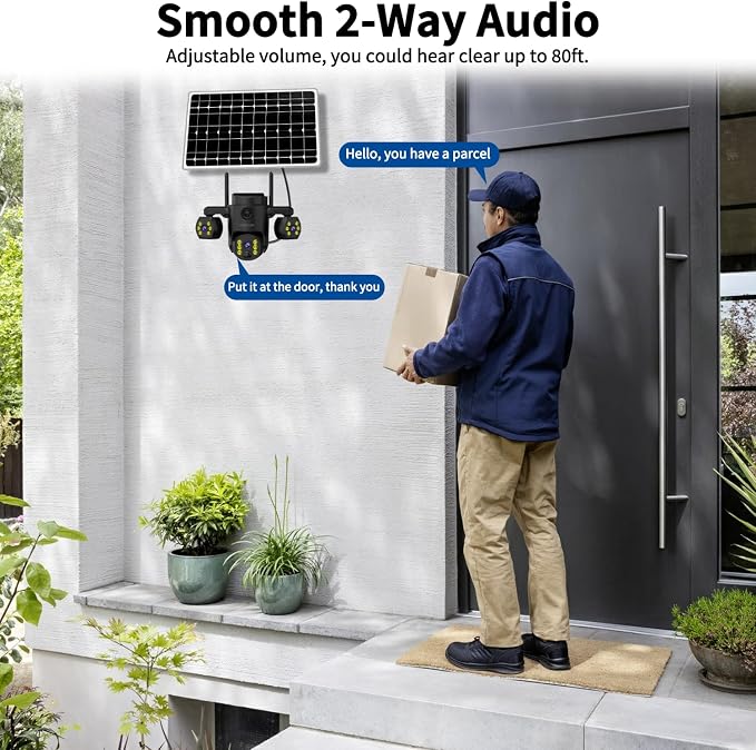 Triple Lens Outdoor Wireless Security Camera, Outdoor Cameras - Image 6
