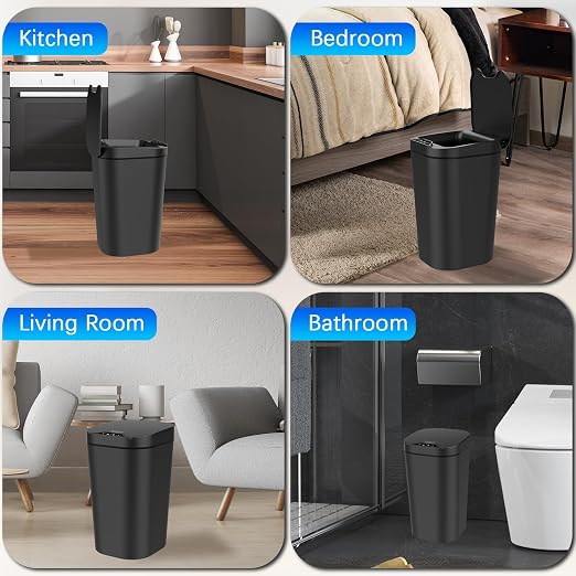 2 Pack Automatic Small Bathroom Trash Can - Image 6