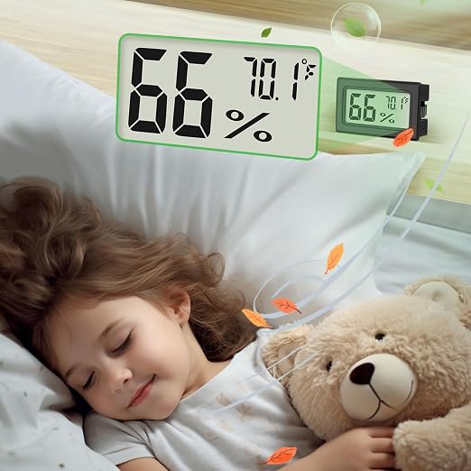 6-Pack Mini Hygrometer Indoor Humidity Meter, Mini Digital Thermometer Humidity - Image 6