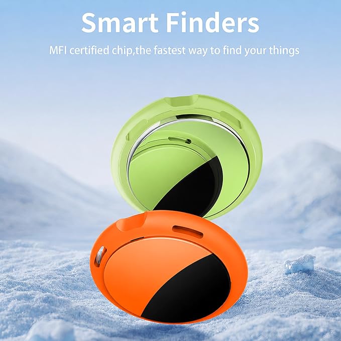 2 Pack Tracker Tags Pair with Apple Find My Bluetooth Air Smart Tags Key Finder - Image 2