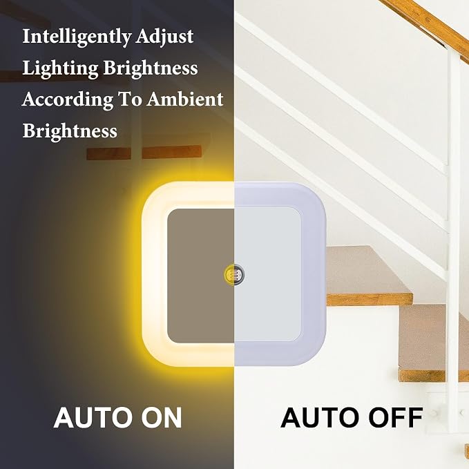 Tuanse LED Night Lights Plug into Smart Sensor Automatic Night Lamp Nightlights - Image 3