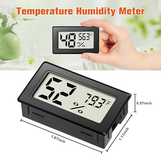 6 Pack Mini Hygrometer Indoor Humidity Meter, Small Digital Thermometer - Image 2