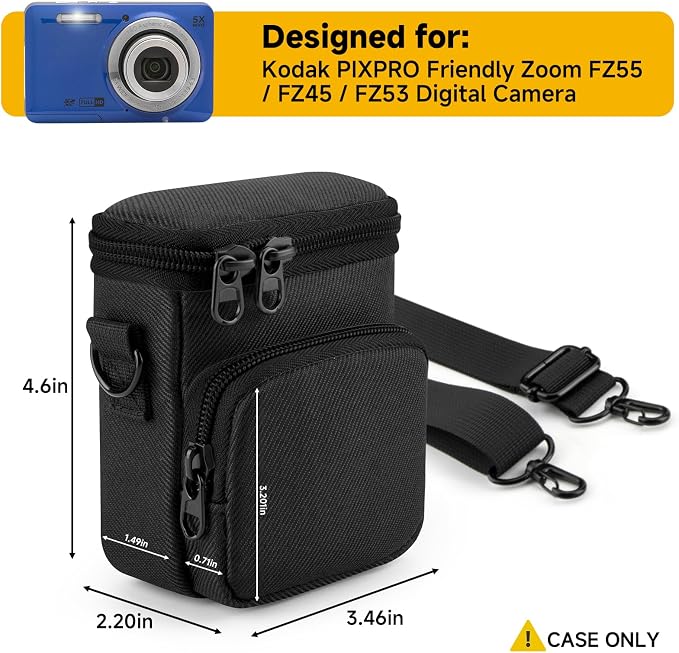 Travel Case Compatible with Kodak PIXPRO FZ55/FZ53/FZ45/FZ43 16MP Digital Camera - Image 4