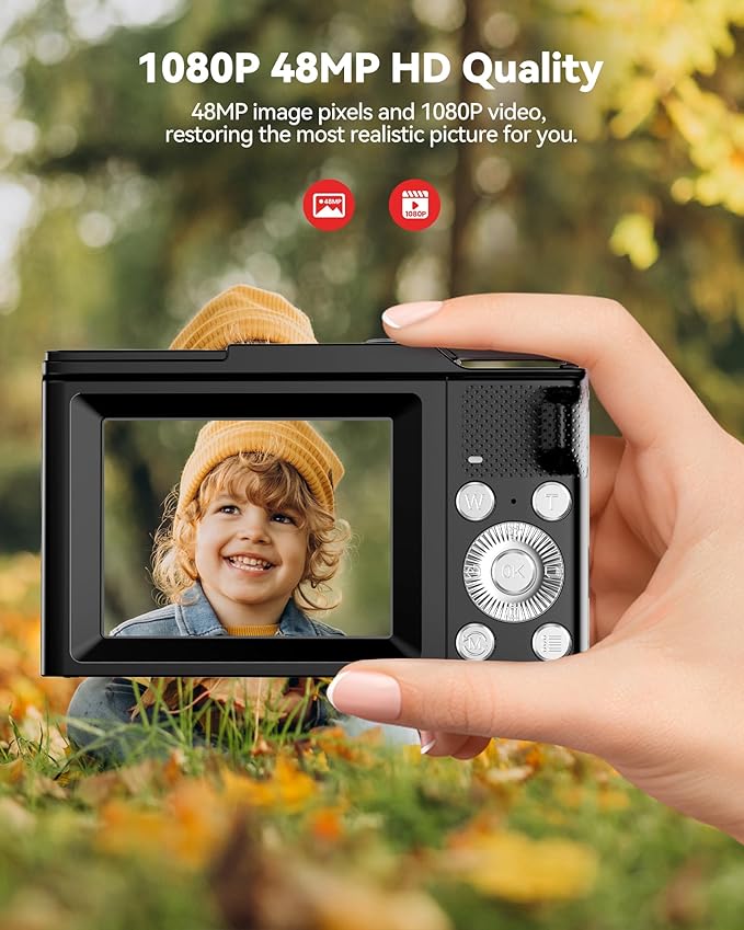 Digital Camera for Kids: Black Camera for Teens - Image 2