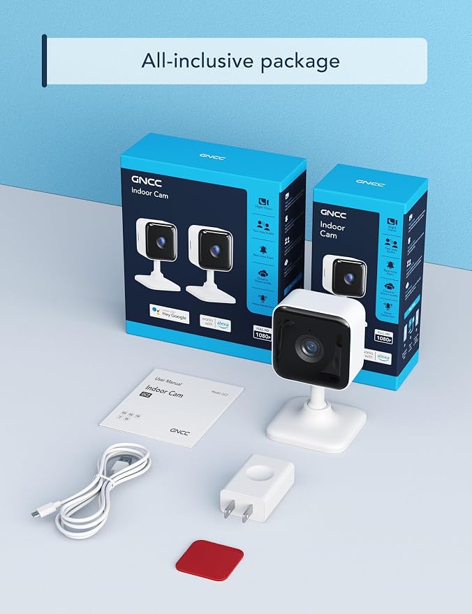 GNCC 2K Indoor Security Camera Dog Camera Motion Detection, Cameras - Image 7