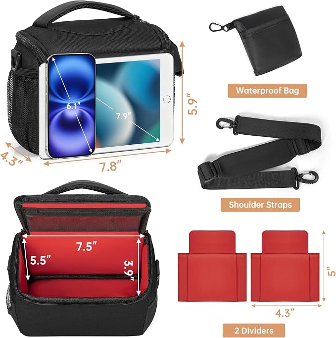 Camera Carrying Bag, Anti-Shock Camera Case Bag - Image 3