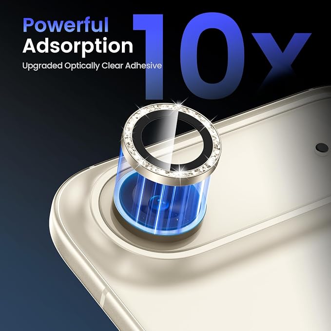 Tensea 2Pack for iPhone 17 Air Camera Lens Protector, 9H Tempered Glass Camera - Image 4
