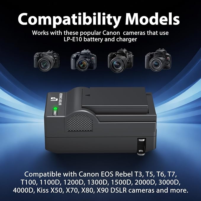 LP LP-E10 Battery Charger Pack, Compatible - Image 4