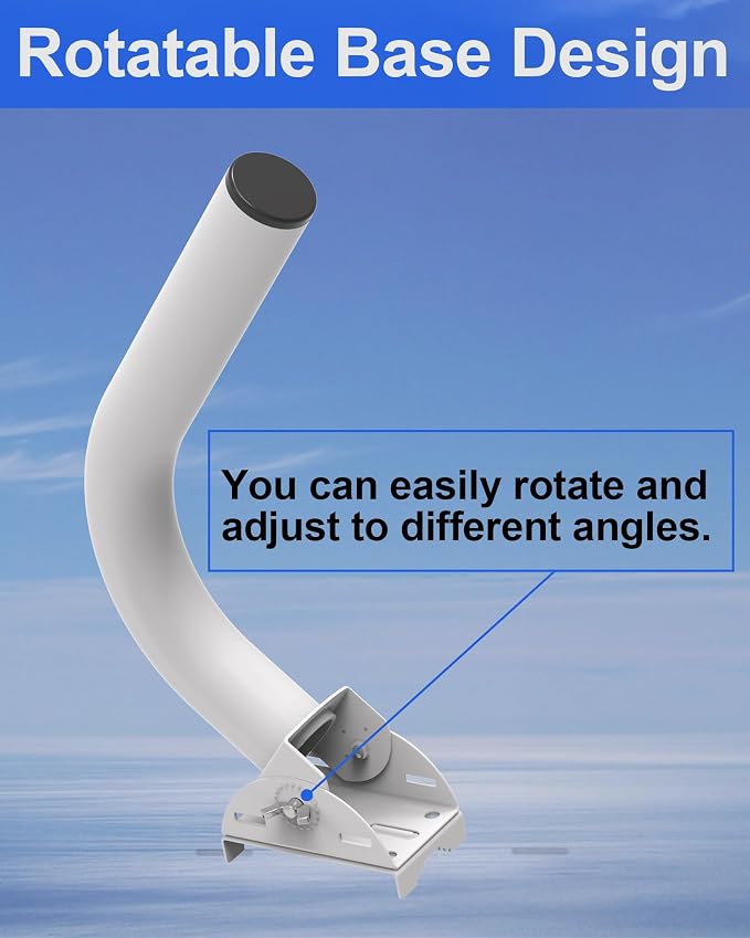 Universal Wireless Bridge Bracket, 150° Adjustable Lightweight J-Pole Mount - Image 6