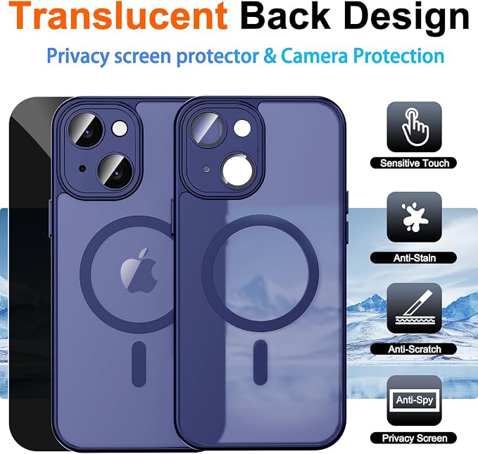 for iPhone 15 Case with Privacy Screen Protector and Camera Protection - Image 2
