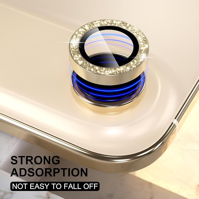 Choiche Compatible for iPhone 17 Air Camera Lens Protector Bling, 9H Tempered - Image 5