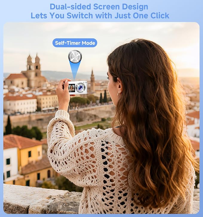 Compact Camera, 56MP Dual-Screen Digital Camera - Image 8