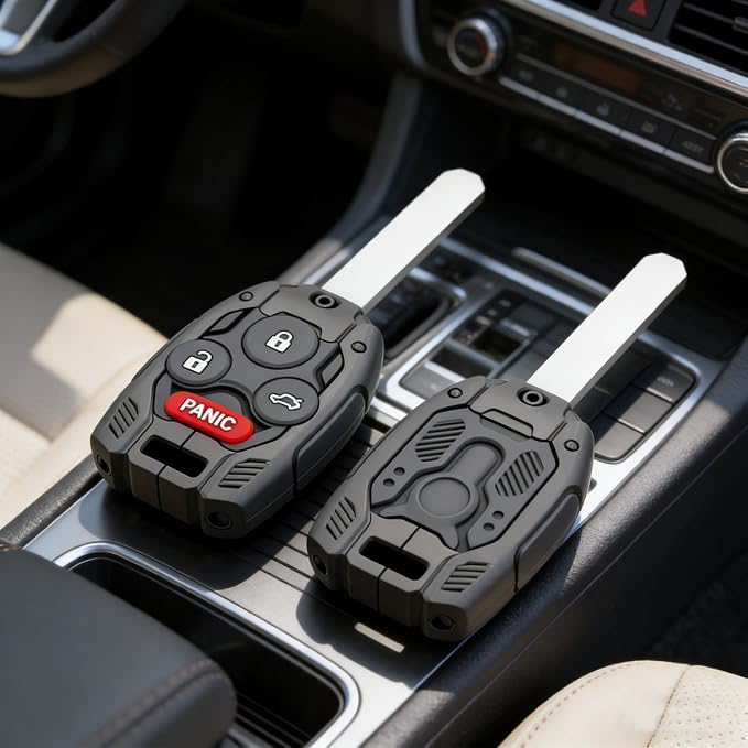 Mecha Heavy-Duty Automobile Remote Control Key Fob Shell Keychain Fits - Image 6