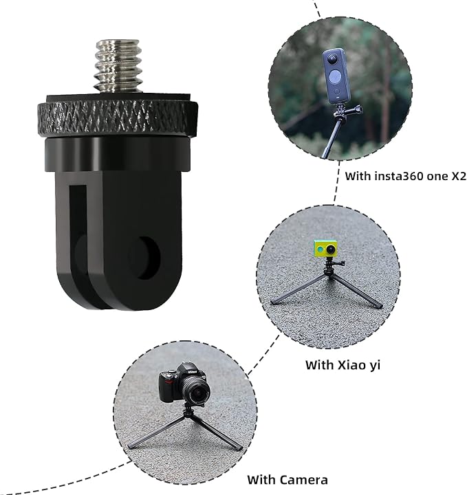 1/4 Inch Aluminum Metal Camera Mount Adapter, Conversion Camera Tripod Mount - Image 4