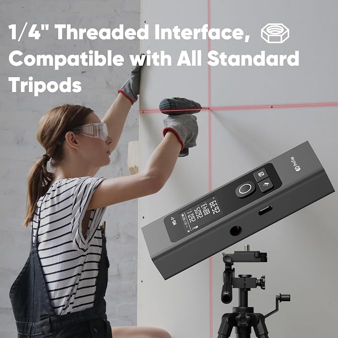 2-in-1 Laser Measure & Line Laser 196 FT - Image 8