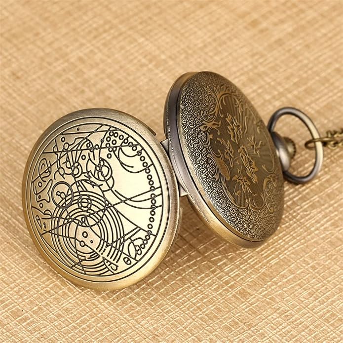Men's Pocket Watch, Arabic Digital Dial Pocket Watches - Image 4