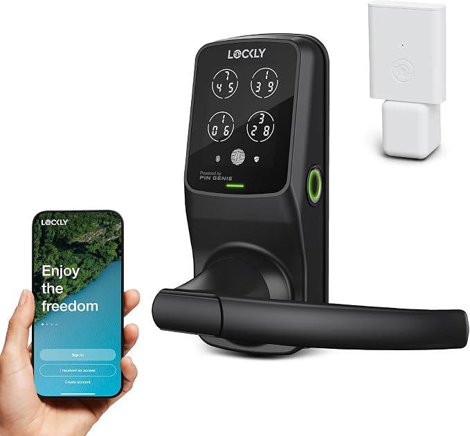 Lockly Secure Pro Smart Lock Wi-Fi, Keyless Entry Digital Keypad Door Lock by Lockly