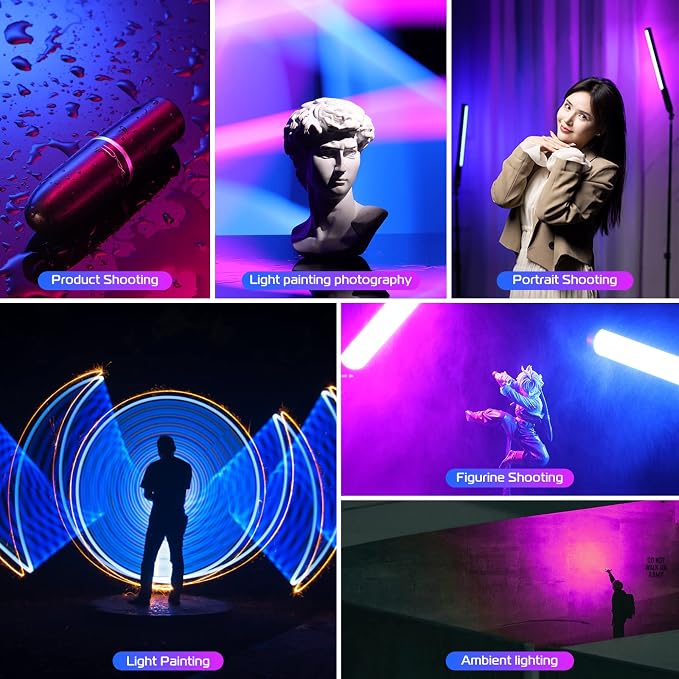 ULANZI VL119 Handheld Light Wand, 360° RGB LED Video Light Stick - Image 7