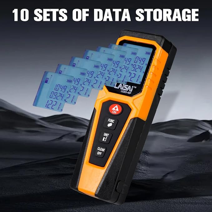 Laser Measure, Laser Distance Measuring Tool, M/in/Ft Unit Switching Backlit - Image 2