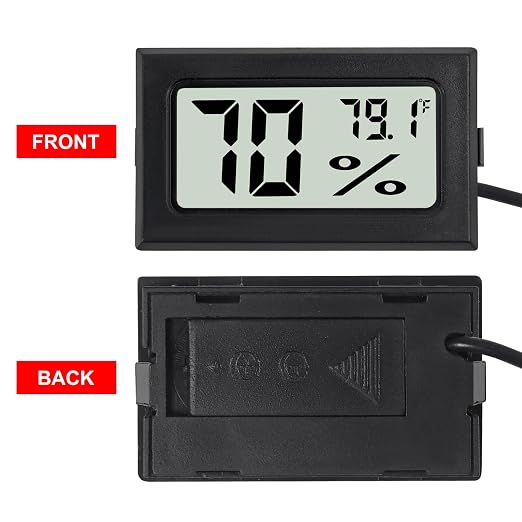 3Pcs Fahrenheit Thermometer Hygrometer Mini Digital - Image 2