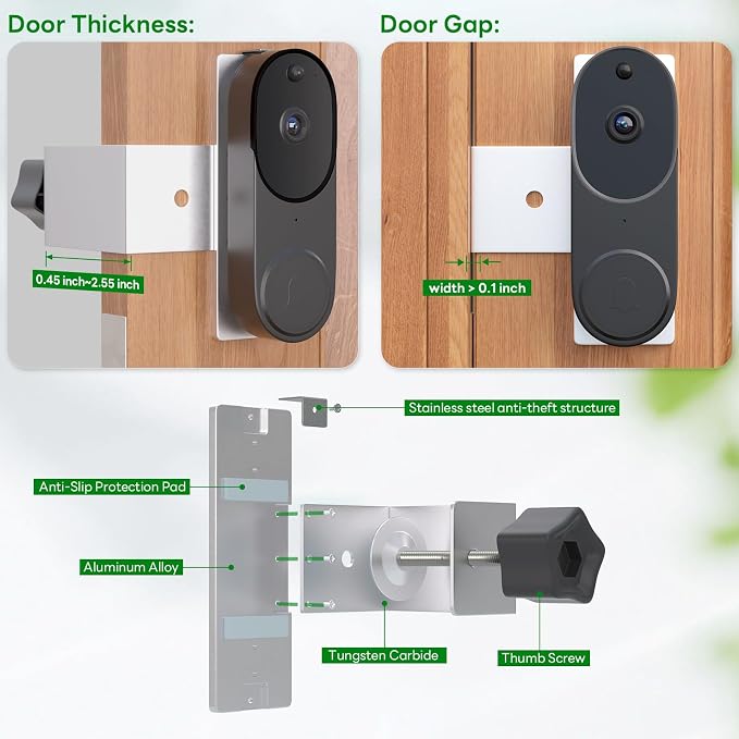 Anti-Theft Doorbell Camera Mount Compatible - Image 4