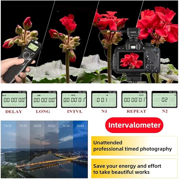 Pixel TW283-S1 Wireless Remote Trigger Timer Intervalometer Compatible - Image 3