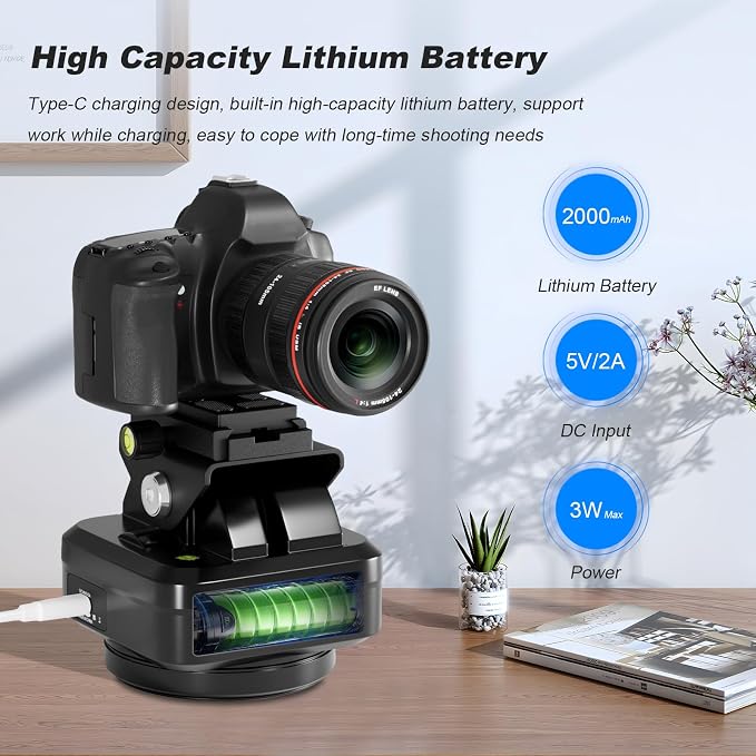 Soonpho M4 Pro Motorized Tripod Head, Rotating Panoramic Control 360° Pan Tilt - Image 3