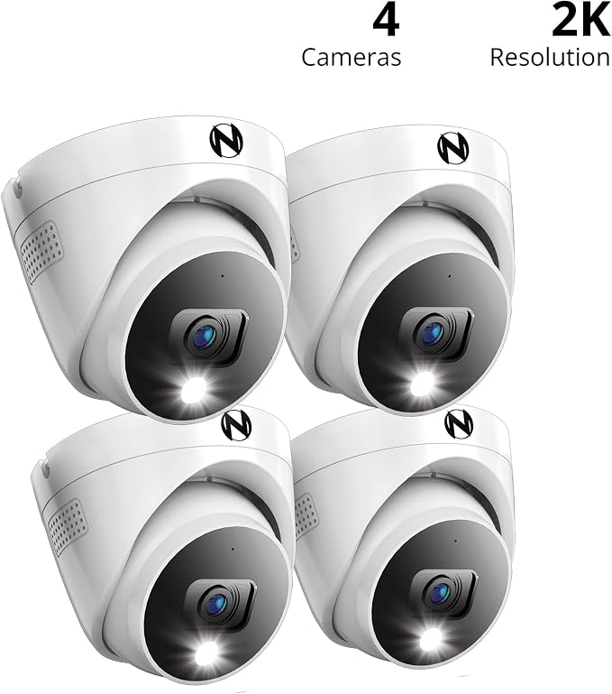 Night Owl Add On Wired 2K HD Indoor/Outdoor Deterrence Dome Cameras - Image 2