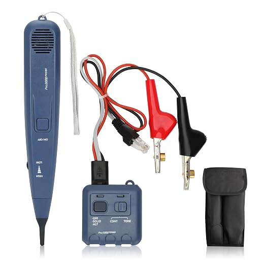 Pro3000 Tone Generator and Probe Kit, Toner Electrical Tool, Wire Toner and by Lunarlipes