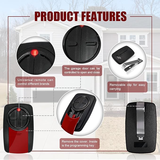 New Upgraded 380UT 375UT Universal Remote Control Replace Liftmaster Garage - Image 3