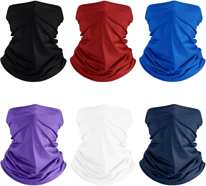 Geyoga 6 Pieces Summer UV Protection Cooling Neck Gaiter Face Clothing Neck by Geyoga