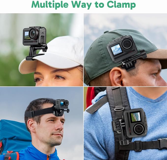 AKASO 2-in-1 Quick Release Adjustable Head Strap Mount - Image 3