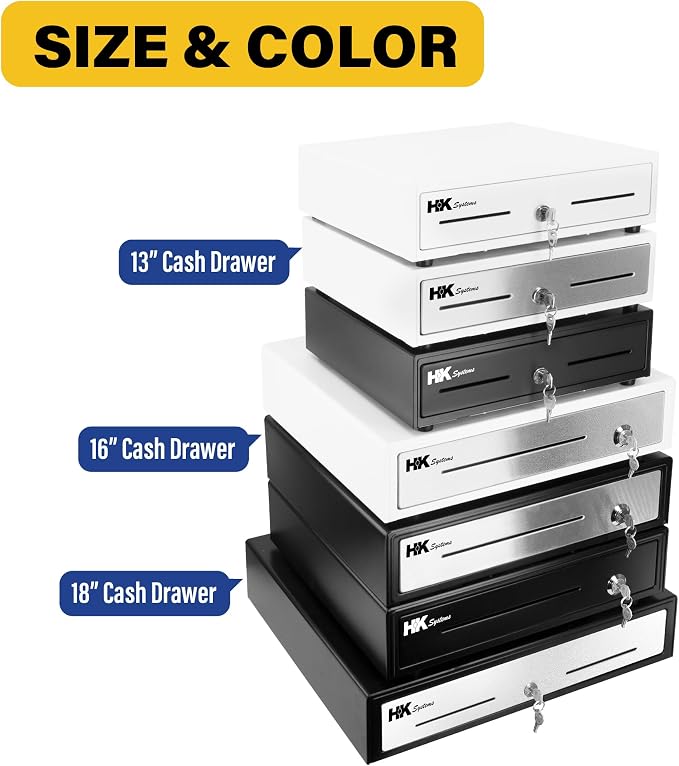 HK SYSTEMS 16inch "Stainless Steel" Front Heavy Duty POS"USB" Interface Cash - Image 8