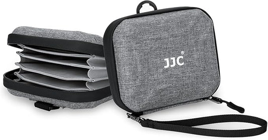 JJC Hard Lens Filter Pouch, 4-Pocket Filter Case by JJC