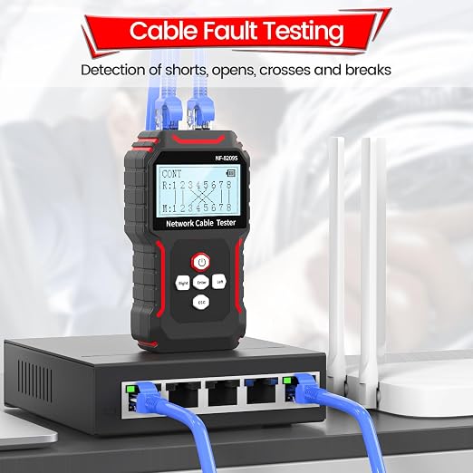NF‑8209S Network Cable Tester – Upgrade LAN Network Cable, Ethernet Cable Tester - Image 9