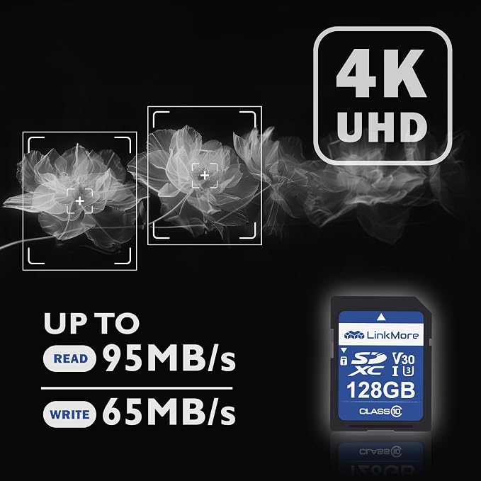 LinkMore 128GB Full-Size SD Card, SDXC - Image 3