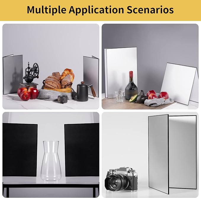 Meking 3 in 1 Photography Reflector Cardboard, 12 x 8 inch Folding Light - Image 5