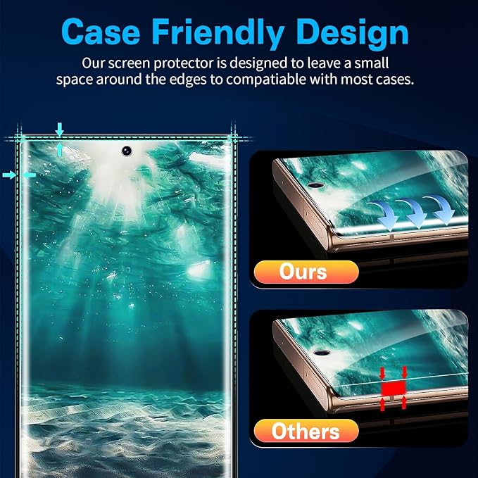 3 Pack Galaxy Note 20 Ultra Screen Protector, HD Clear Tempered Glass, - Image 7