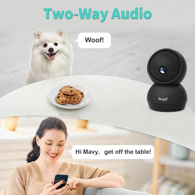 Security Camera, 2K HD Indoor Security Camera, 360 Degree Pan/Tilt Pet Camera - Image 5