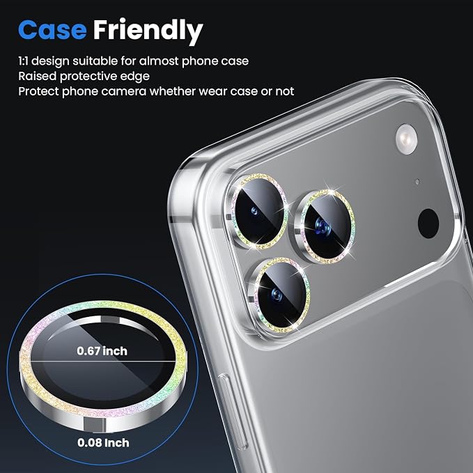 WSKEN for iPhone 17 Pro/iPhone 17 Pro Max Camera Lens Protector - Image 4