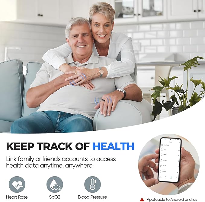 New Smart Ring Health Tracker for Women & Men, Sleep Exercise Health Monitoring - Image 3