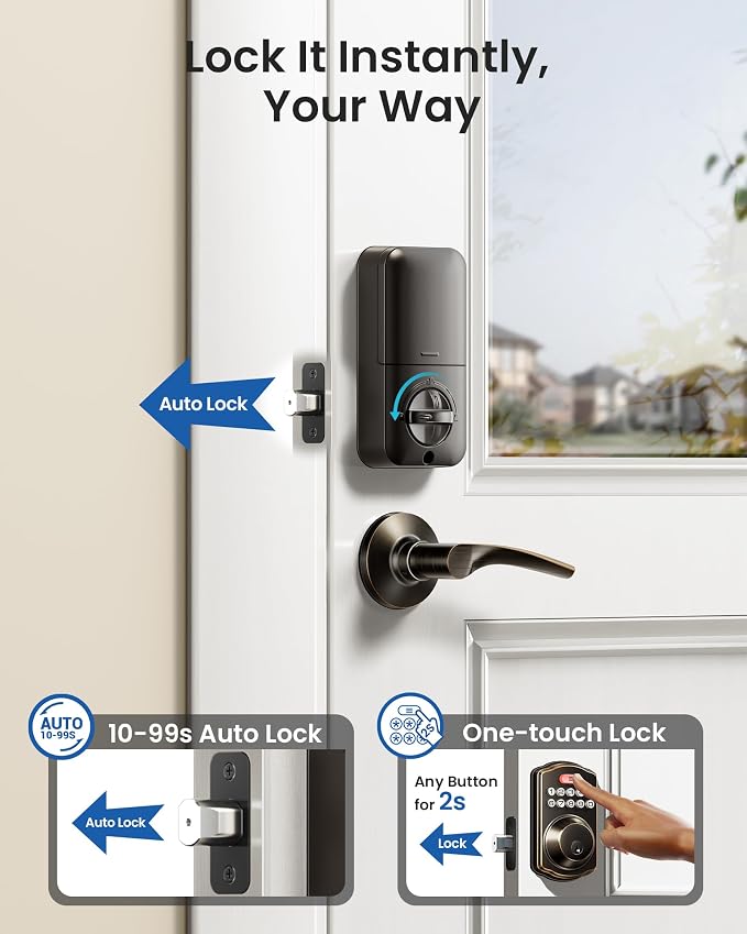Veise Keyless Entry Door Lock - Image 5