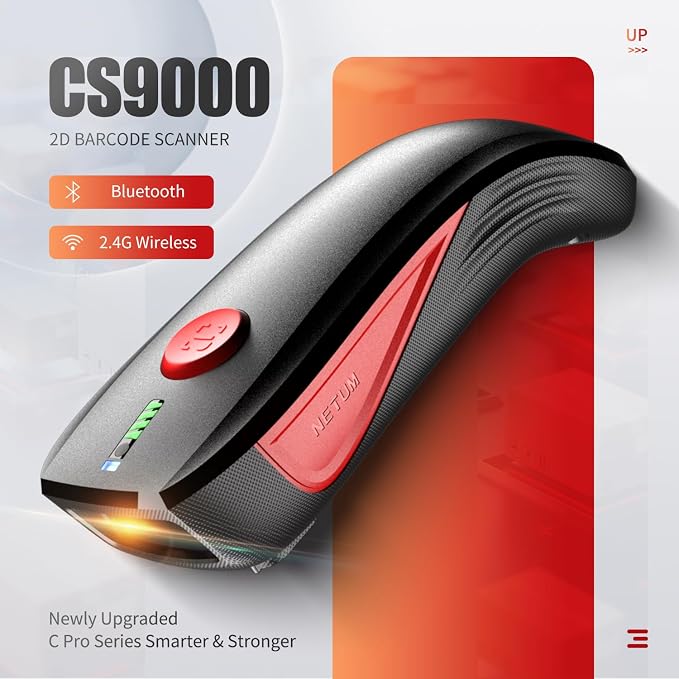 NETUM CS9000 Bluetooth QR Code Scanner– Upgraded Wireless Barcode Scanner - Image 2