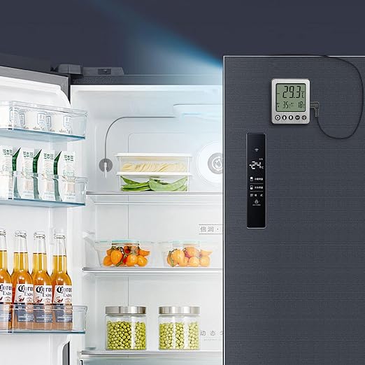 Refrigerator Thermometer Freezer Alarm Digital Freezer Thermometer Fridge - Image 6