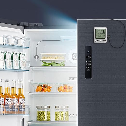 Refrigerator Thermometer Freezer Alarm Digital Freezer Thermometer Fridge - Image 6